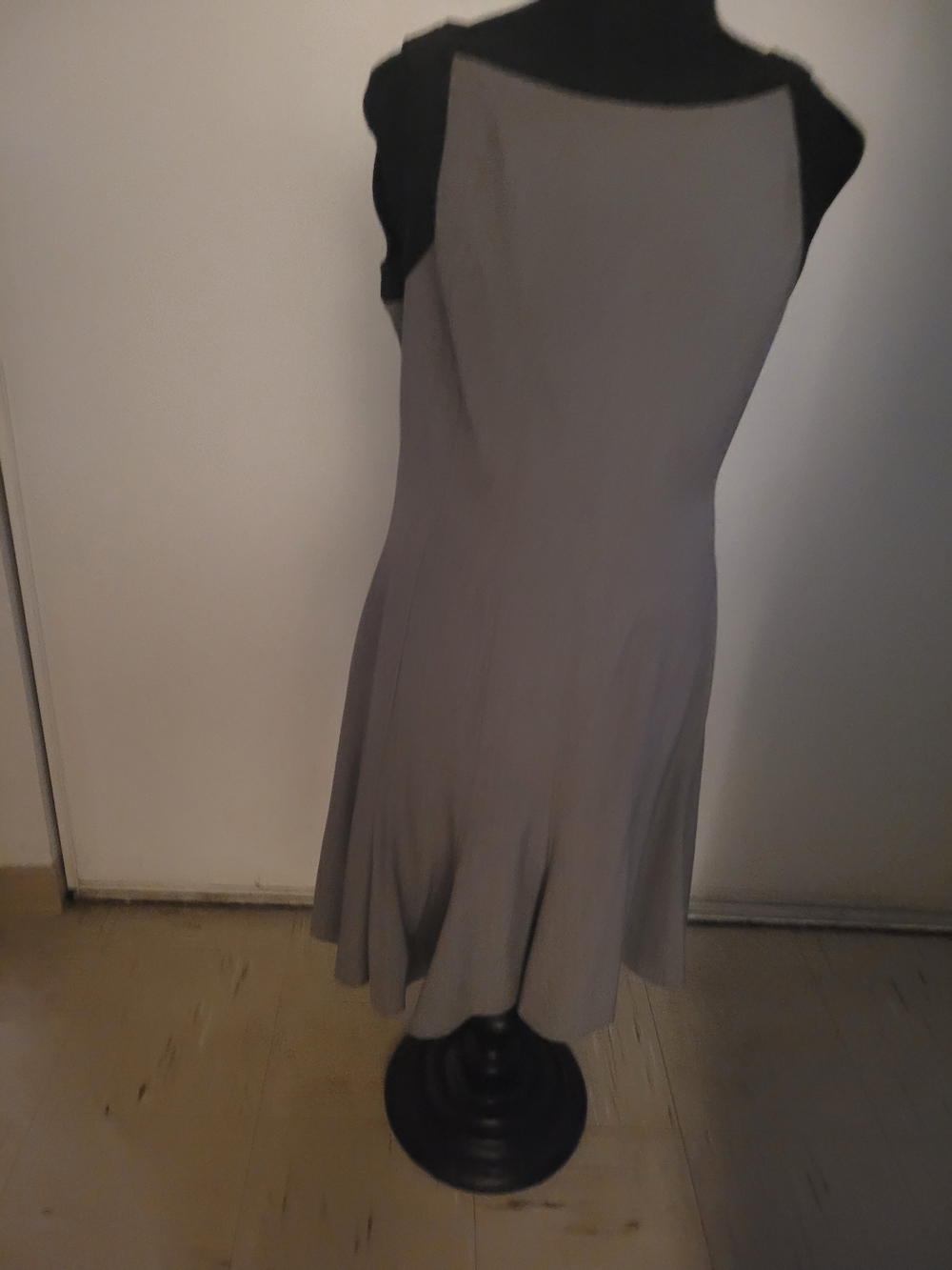 Women's Gray A-Line Dress - Classic Flare